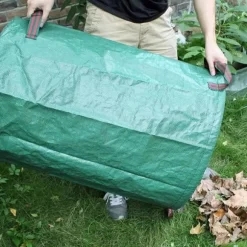 Återanvändbar lövpåse för trädgårdsarbete, grön 272 l, 1 st