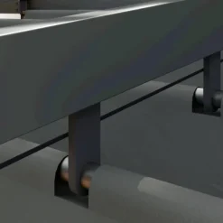 Terrasspergola ca 3x3 m, aluminium, väggmonterad, justerbart tak, mörkgrå