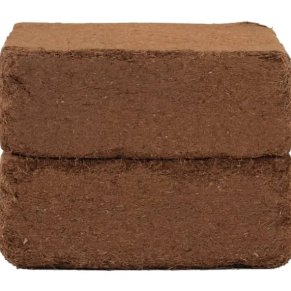 The Living Store Block i kokosfiber 2 st 5 kg vardera 10 kg total - Jord och sand