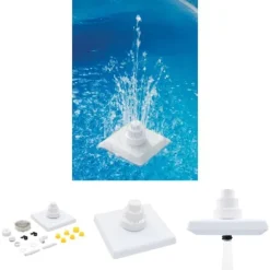 The Living Store Flytande fontän 13 delar vit - Fontäner