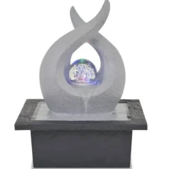 The Living Store Inomhusfontän med LED polyresin - Fontäner