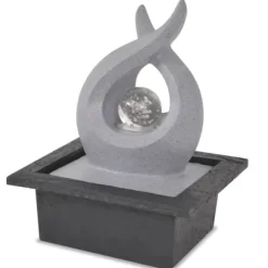 The Living Store Inomhusfontän med LED polyresin - Fontäner