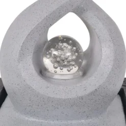 The Living Store Inomhusfontän med LED polyresin - Fontäner