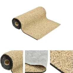 The Living Store Kantmatta naturlig sand 150x60 cm - Tillbehör till fontäner & dammar