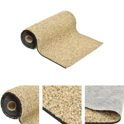 The Living Store Kantmatta naturlig sand 200x40 cm - Tillbehör till fontäner & dammar