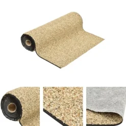 The Living Store Kantmatta naturlig sand 500x100 cm - Tillbehör till fontäner & dammar
