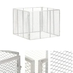 The Living Store Kompost 100x100x77 cm galvaniserat järn - Komposterare