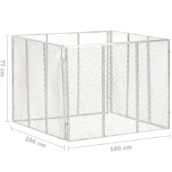 The Living Store Kompost 100x100x77 cm galvaniserat järn - Komposterare