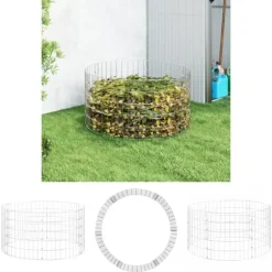 The Living Store Kompost Ø100x50 cm galvaniserat stål - Komposterare