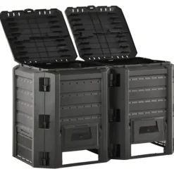 The Living Store Kompostlåda svart 800 L - Komposterare