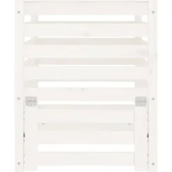The Living Store Kompostlåda vit 63,5x63,5x77,5 cm massiv furu - Komposterare