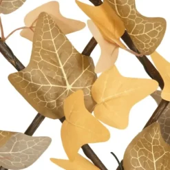 The Living Store Konstväxt lönnlöv spaljé expanderbar orange 180x30 cm - Staket