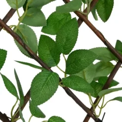 The Living Store Konstväxt murgröna spaljé expanderbar grön 180x30 cm - Staket