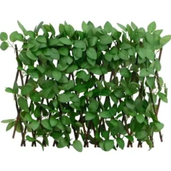 The Living Store Konstväxt murgröna spaljé expanderbar 5 st grön 180x30 cm - Staket