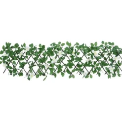 The Living Store Konstväxt murgröna spaljé expanderbar grön 180x30 cm - Staket