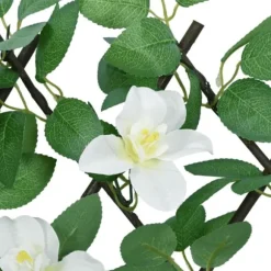 The Living Store Konstväxt murgröna spaljé expanderbar grön 180x30 cm - Staket