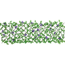 The Living Store Konstväxt murgröna spaljé expanderbar grön 180x70 cm - Staket