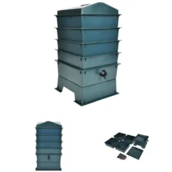 The Living Store Maskkompost 4 brickor 42x42x60 cm - Tillbehör för trädgårdsskötsel