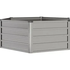 The Living Store Odlingslåda rostig 129x129x45 cm rosttrögt stål - Krukor & odlingslådor