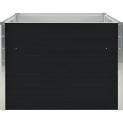 The Living Store Odlingslåda 160x80x45 cm galvaniserat stål antracit - Krukor & odlingslådor