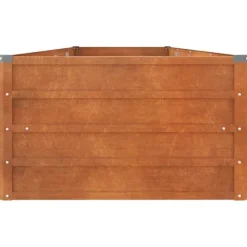 The Living Store Odlingslåda rostig 320x80x45 cm rosttrögt stål - Krukor & odlingslådor