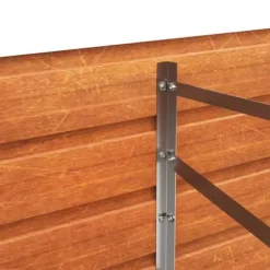 The Living Store Odlingslåda rostig 320x80x45 cm rosttrögt stål - Krukor & odlingslådor