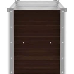 The Living Store Odlingslåda upphöjd brun 160x40x45 cm galvaniserat stål - Krukor & odlingslådor