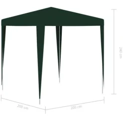 The Living Store Partytält 2x2 m grön - Partytält & paviljoner