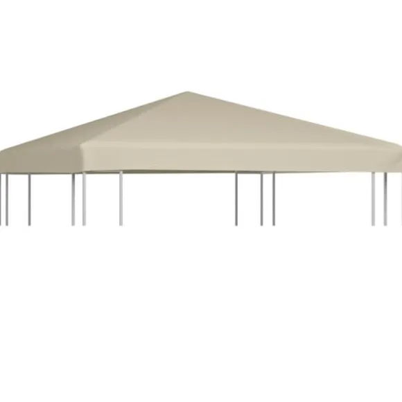 The Living Store Paviljongtak 310 g/m² 3x3 m beige - Tak till partytält & lusthus