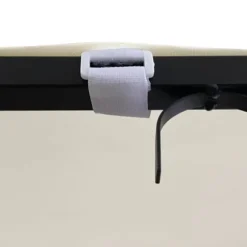 The Living Store Paviljong gräddvit 4x3 m 180 g/m² tyg och stål - Partytält & paviljoner