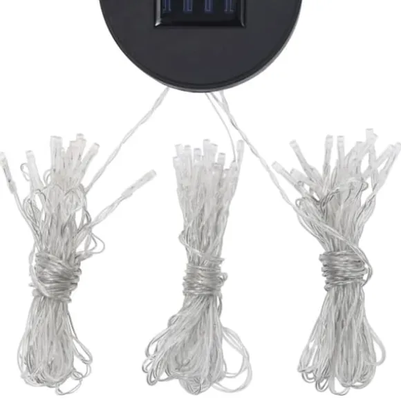 The Living Store Paviljong med ljusslinga LED 400x300 cm antracit aluminium - Partytält & paviljoner