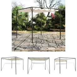 The Living Store Paviljong med justerbart soltak - Partytält & paviljoner