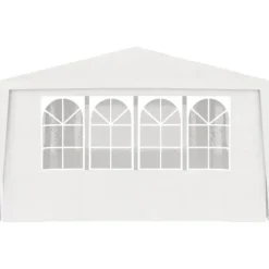 The Living Store Professionellt partytält med väggar 4x6 m vit 90 g/m² - Partytält & paviljoner