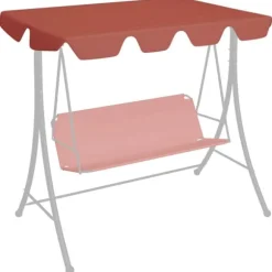 The Living Store Reservtak för hammock terrakotta 188/168x145/110cm - Tak till partytält & lusthus