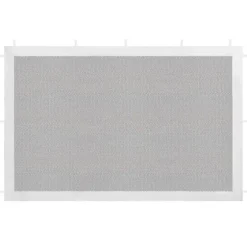 The Living Store Sidoväggar för partytält 2 st vit och svart mesh - Partytält & paviljoner