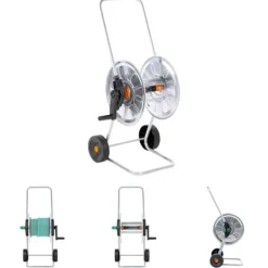 The Living Store Slangvagn för 50m 1/2" eller 35m 3/4" stålslang - Vattenslangförvaring