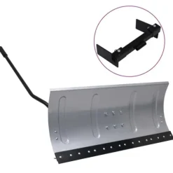 The Living Store Snöblad till gräsklippare med adapter 100 cm - Snöskyfflar