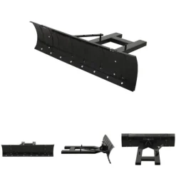 The Living Store Snöplog för gaffeltruck 150x38 cm svart - Snöskyfflar