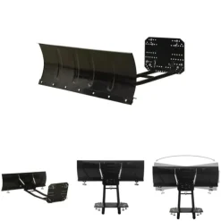 The Living Store Snöplog för ATV 115x38 cm svart - Snöskyfflar