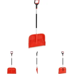 The Living Store Snöskyffel röd 136 cm aluminium - Snöskyfflar