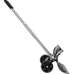 The Living Store Snöskyffel med utdragbart handtag svart 66 cm stålblad - Snöskyfflar