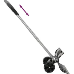 The Living Store Snöskyffel med utdragbart handtag svart 66 cm stålblad - Snöskyfflar