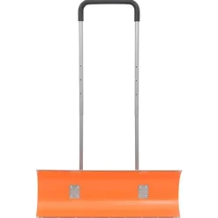 The Living Store Snöskyffel med utdragbart handtag orange 96 cm stålblad - Snöskyfflar