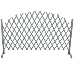 The Living Store Spaljéstaket massivt granträ 1,8x1 grå - Staket