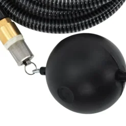 The Living Store Sugslang med kopplingar mässing svart 1,1