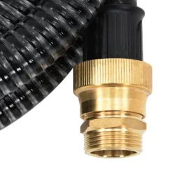 The Living Store Sugslang med kopplingar mässing svart 1,1