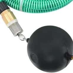 The Living Store Sugslang med kopplingar mässing grön 1,1