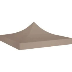 The Living Store Tak till partytält 3x3 m taupe 270 g/m² - Tak till partytält & lusthus