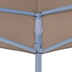 The Living Store Tak till partytält 3x3 m taupe 270 g/m² - Tak till partytält & lusthus