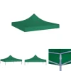 The Living Store Tak till partytält 3x3 m grön 270 g/m² - Tak till partytält & lusthus